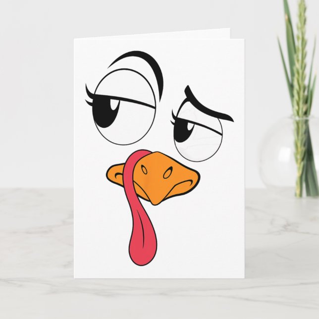 Cartão Engraçado Turquia Legal Turquia Figurino de Ação d (Frente)