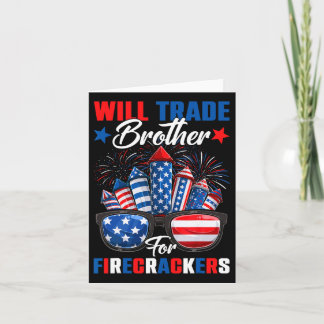 Cartão Engraçado Vai Trocar Irmão Por Firecrackers Irmã 4