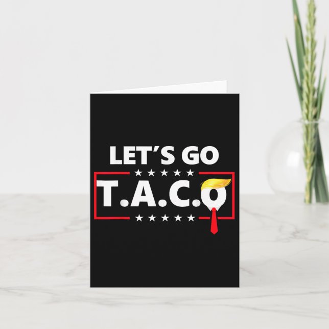 Cartão Engraçado Vamos Taco _3 (Frente)