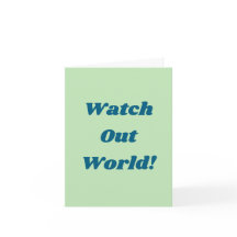 Cartão Engraçado - Verde