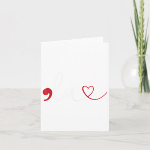 Cartão Engraçado Vírgula La Kamala Harris Ponto La Electi