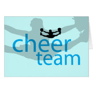 Cartão Engrenagem de salto da equipe do cheerleader