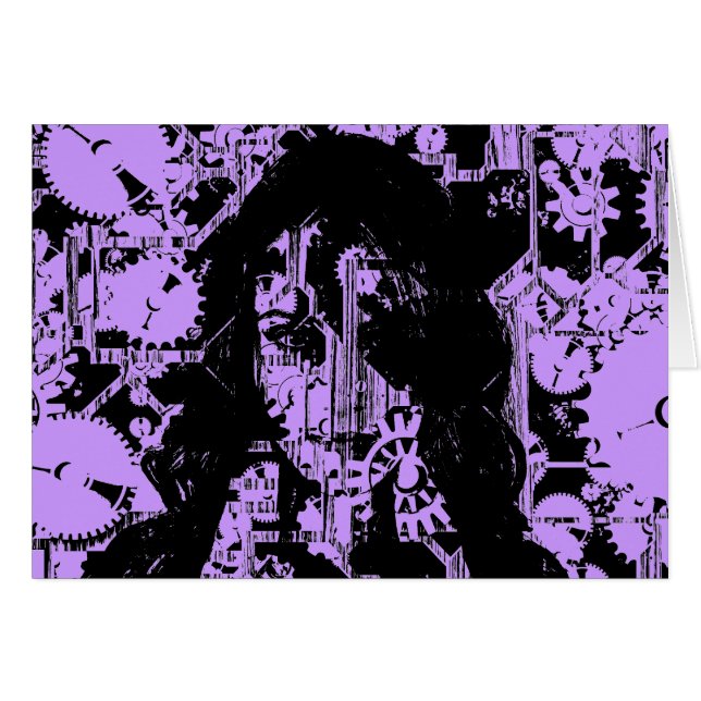 Cartão Engrenagens descascadas (Frente Horizontal)