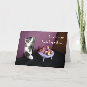 Cartão Enjoy your birthday cake...