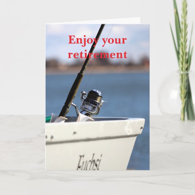 Cartão Enjoy your retirement. (Frente)