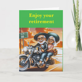 Cartão Enjoy your retirement.