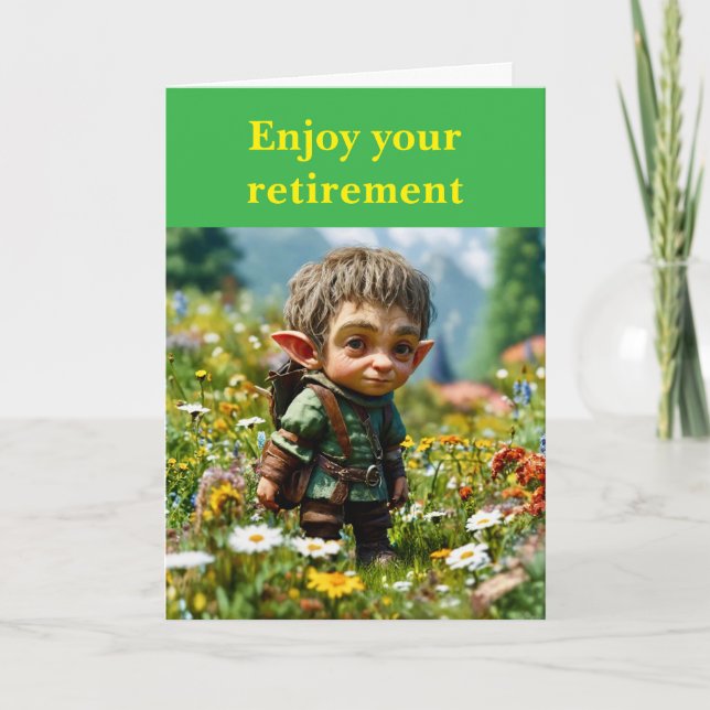 Cartão Enjoy your retirement. (Frente)