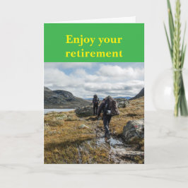 Cartão Enjoy your retirement.