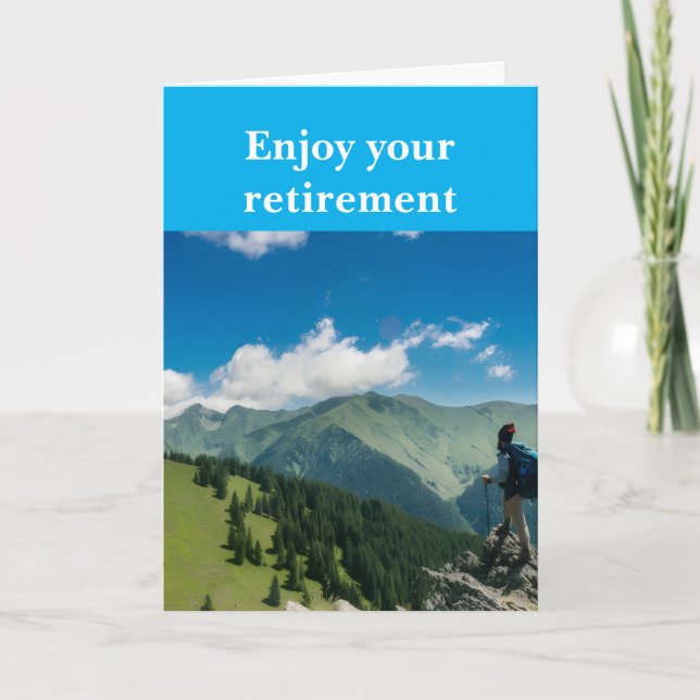 Cartão Enjoy your retirement. (Frente)