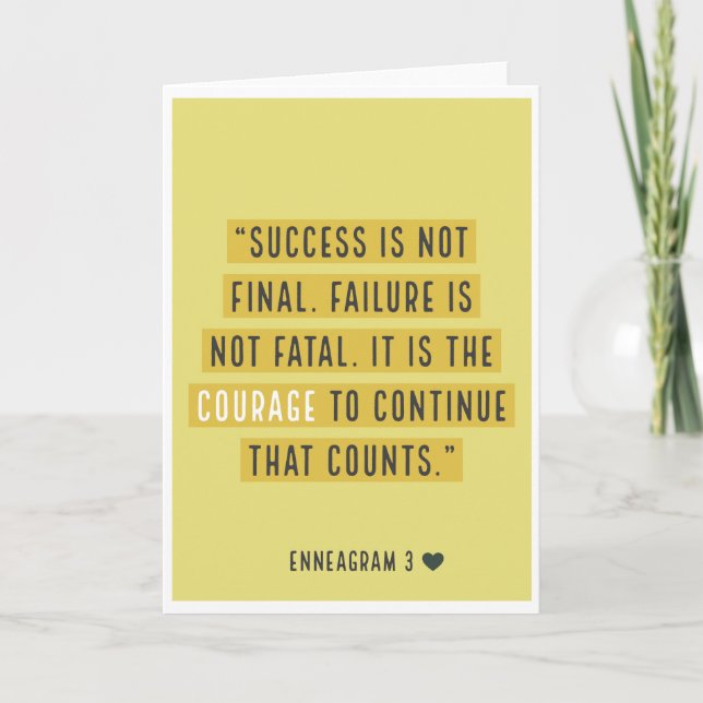 Cartão Enneagram 3 - O Achiever (Frente)