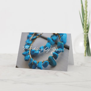 Cartão Enrelaçamentos Turquesa Pensando Em Você