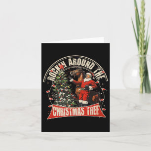 Cartão Enroscando O Pau Engraçado Do Cowboy De Natal