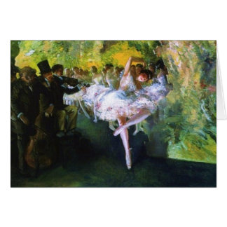 Cartão Ensaio do balé na Nova Iorque
