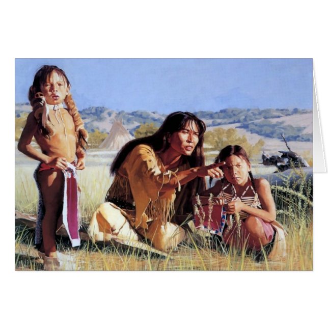 Cartão Ensinando a criança (Frente Horizontal)