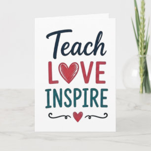 Cartão Ensine Amor Inspire