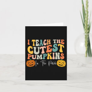 Cartão Ensine O Pumpkins Mais Corajoso No Fal Do Professo