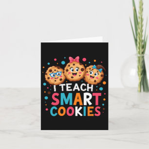Cartão Ensino Cookies Inteligentes Engraçados De Volta À 