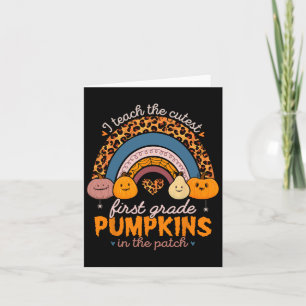 Cartão Ensino Os Pumpkins Mais Capazes No Primeiro Ano