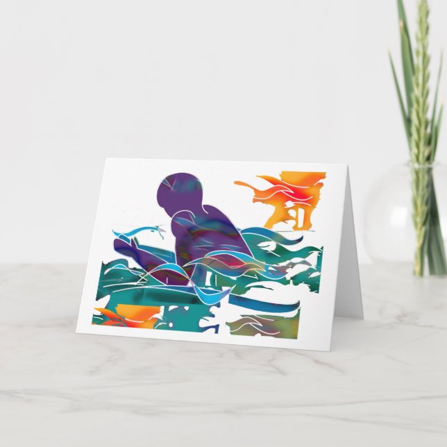 Cartão Entalhe dos bruços (Frente)