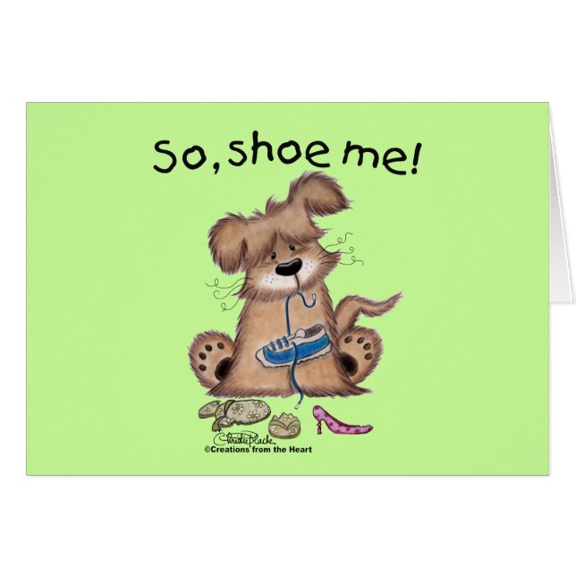 Cartão Então, calçado-me! (Frente Horizontal)