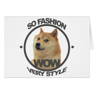 Cartão Então Moda, Doge