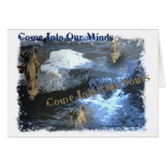 Cartão Entra em nossas mentes e entra em nossas almas