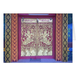 Cartão Entrada de Wat em Chiang Mai, Tailândia