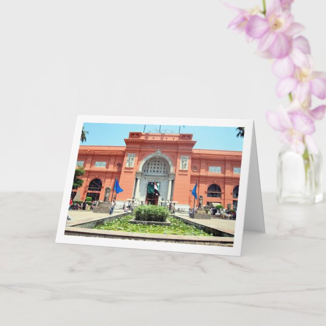 Cartão Entrada do Museu do Cairo, Egito (Orquídea)