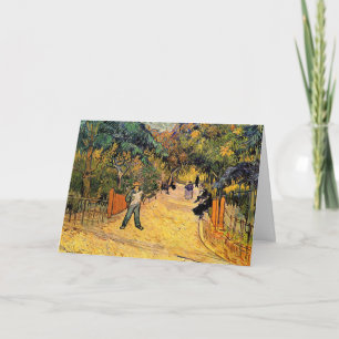 Cartão Entrada do Parque Público por Vincent van Gogh