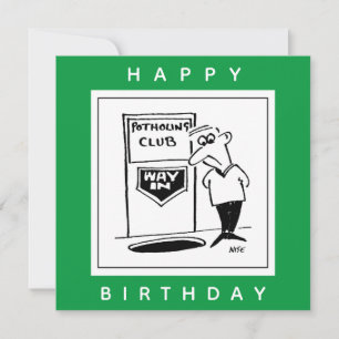 Cartão Entrada do Potholing no chão ￼ Cartoon