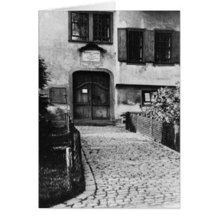 Cartão Entrada na casa de Johann Sebastian Bach