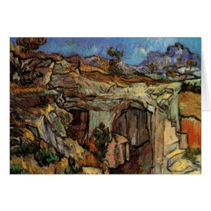 Cartão Entrada no Quarry, Santo-Remy de Vincent van Gogh