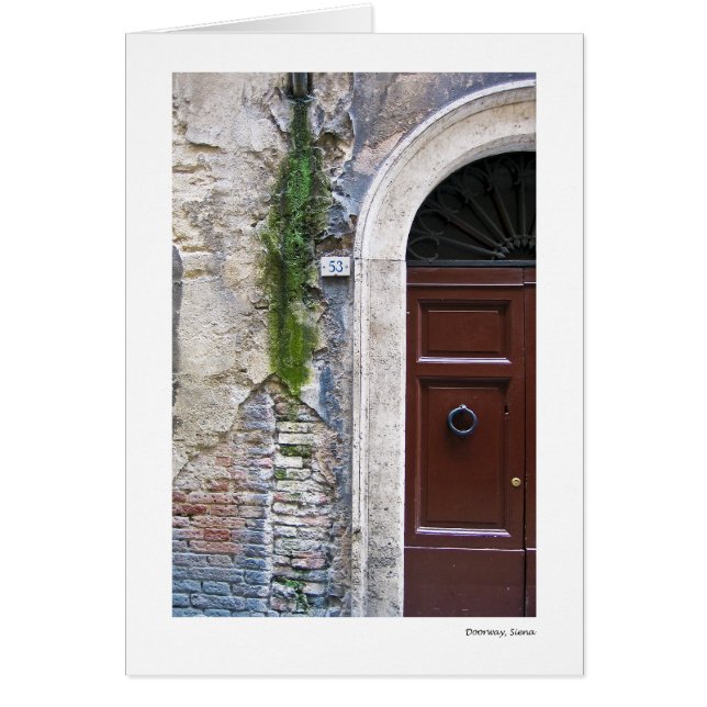 Cartão Entrada, Siena (Frente)