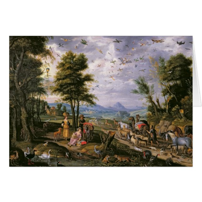 Cartão Entrando na arca (Frente Horizontal)