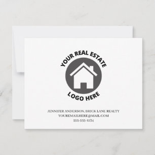 Cartão Entre em contato com seu logotipo de Imóveis aqui