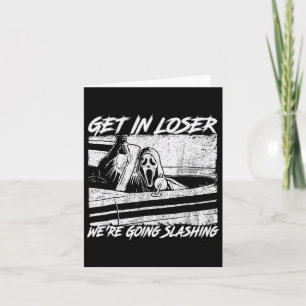 Cartão Entre, vamos derrubar o Horror Halloween