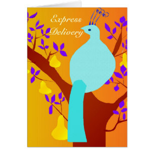 Cartão Entrega expressa - abundância de transbordamento