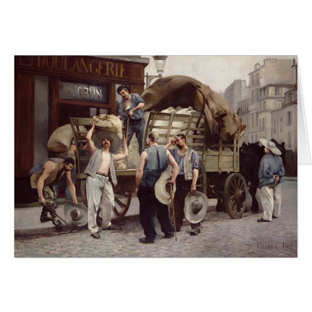 Cartão Entregando a farinha, 1885 (Frente Horizontal)