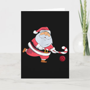 Cartão Entusiasta de Hóquei de Campo do Papai Noel Esport