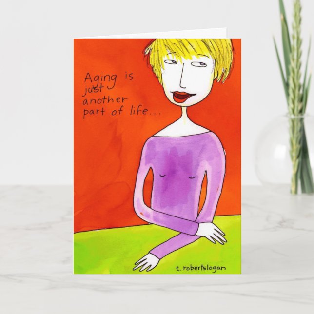 Cartão Envelhecer é justo. . (Frente)
