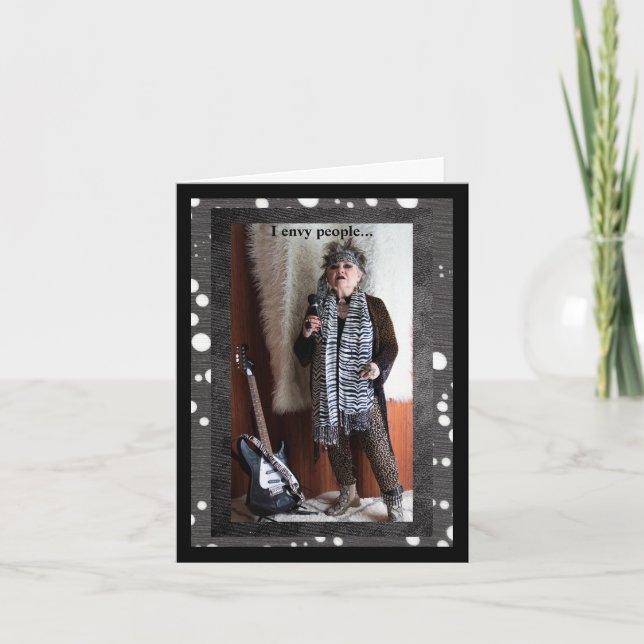 Cartão Envelhecimento Humorístico - Aniversário Gracioso (Frente)