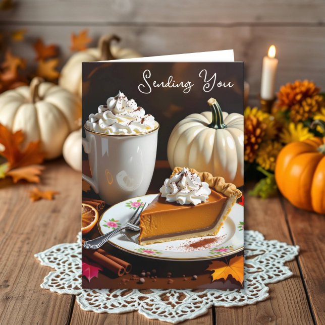 Cartão Enviando Abençoações De Outono (Criador carregado)