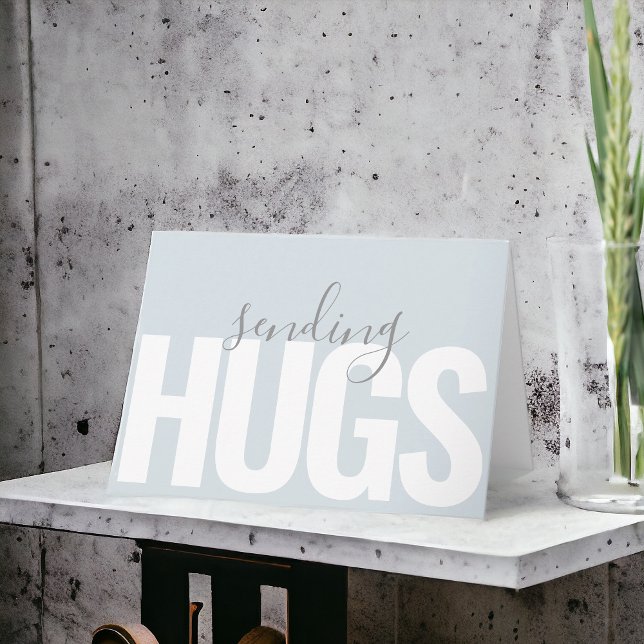 Cartão Enviando Abraços Estou Pensando em Você (Criador carregado)