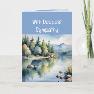 Cartão Enviando Amor e Orações, Sinceros Pêsames em um Mo