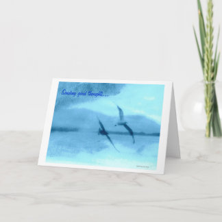 Cartão Enviando bons pensamentos