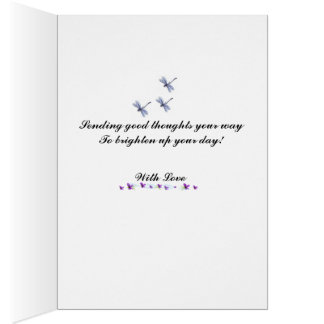 Cartão Enviando bons pensamentos