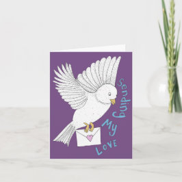 Cartão Enviando Meu Pássaro do Amor