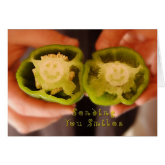 Cartão Enviando Seus Sorrisos