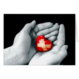 Cartão Enviando Um Coração Quebrado