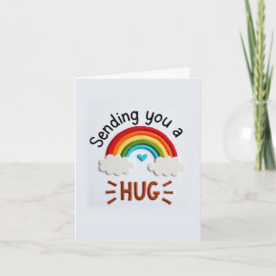 Cartão Enviando uma placa Hug GET BEM EM BREVE